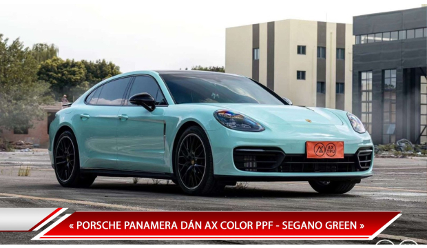 PORSCHE PANAMERA DÁN AX COLOR PPF - SEGANO GREEN 